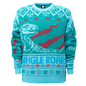 Jurassic Park Roars Knitted Jumper - Green