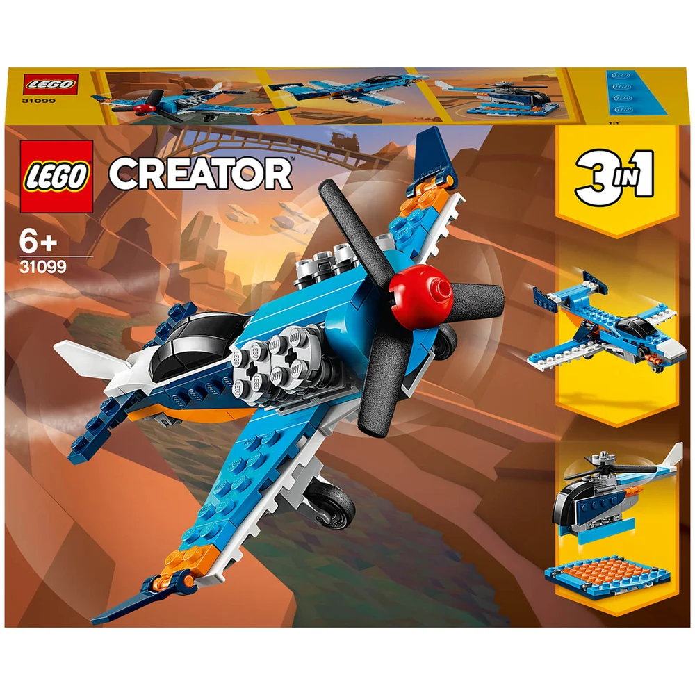 LEGO Creator : Ensemble de Jeux de construction L'avion à hélice 3 en1 (31099) Image 1