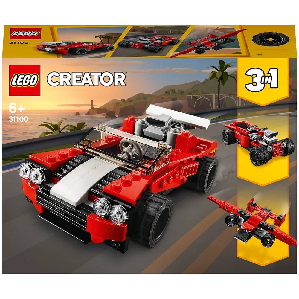 LEGO Creator : Ensemble de Jeux de construction La voiture de sport Jouet 3 en 1 (31100) Image 1