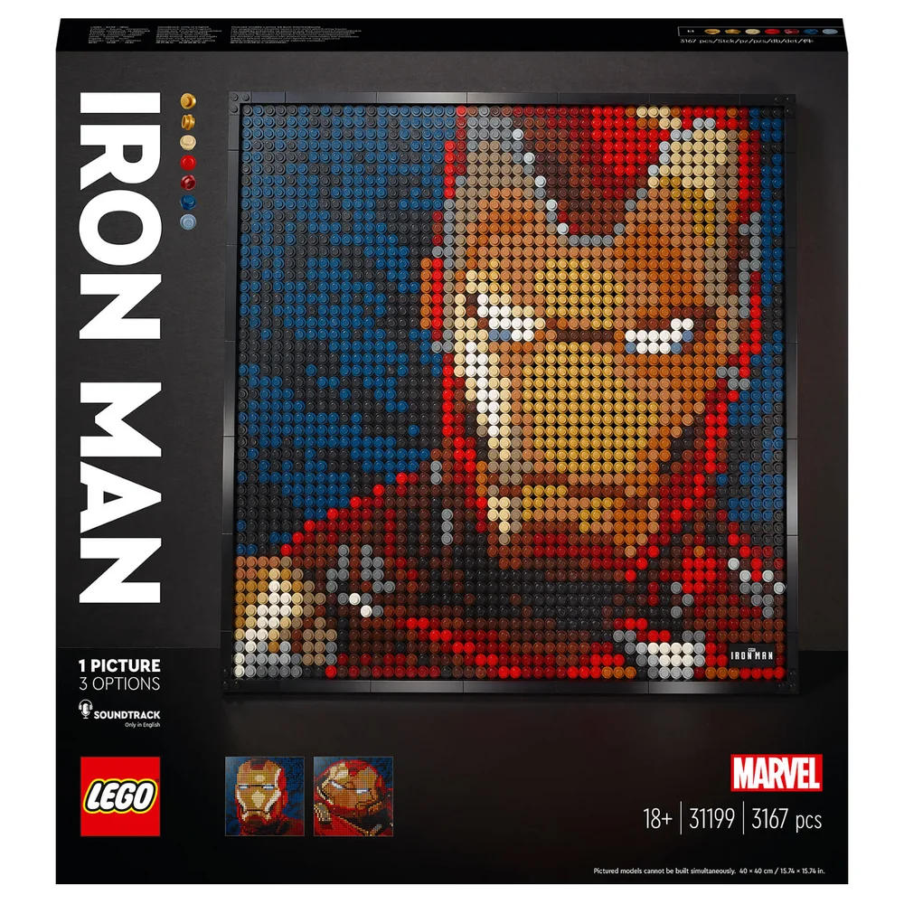 LEGO Art Marvel Ensemble de Jeux de construction Iron Man de Marvel Studios (31199) Image 1