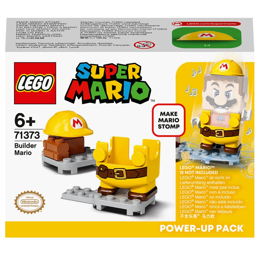 LEGO Super Mario Ensemble de Jeux de construction Costume de Mario ouvrier (71373) Image 1