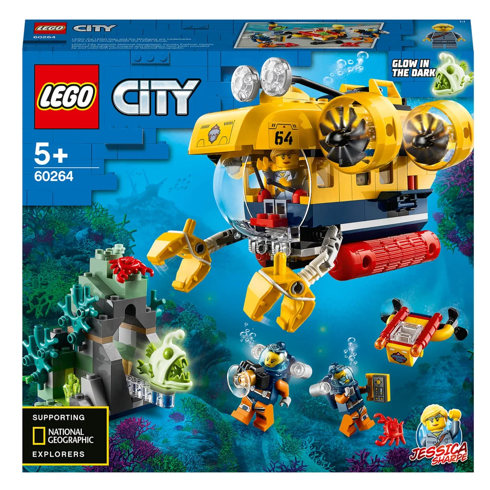 LEGO City : Ensemble de Jeux de construction Le sous-marin d'exploration (60264) Image 1