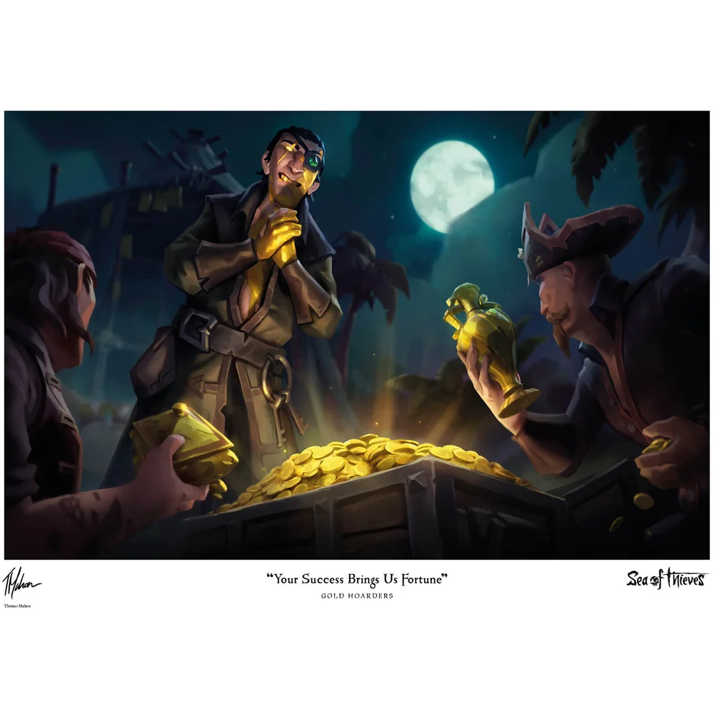 Sea of Thieves Impression d'art Édition Limitée - Gold Hoarders Image 1