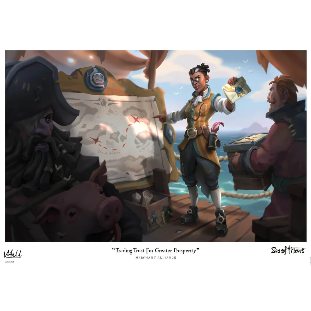 Sea of Thieves Impression d'art Édition Limitée - Merchant Alliance Image 1