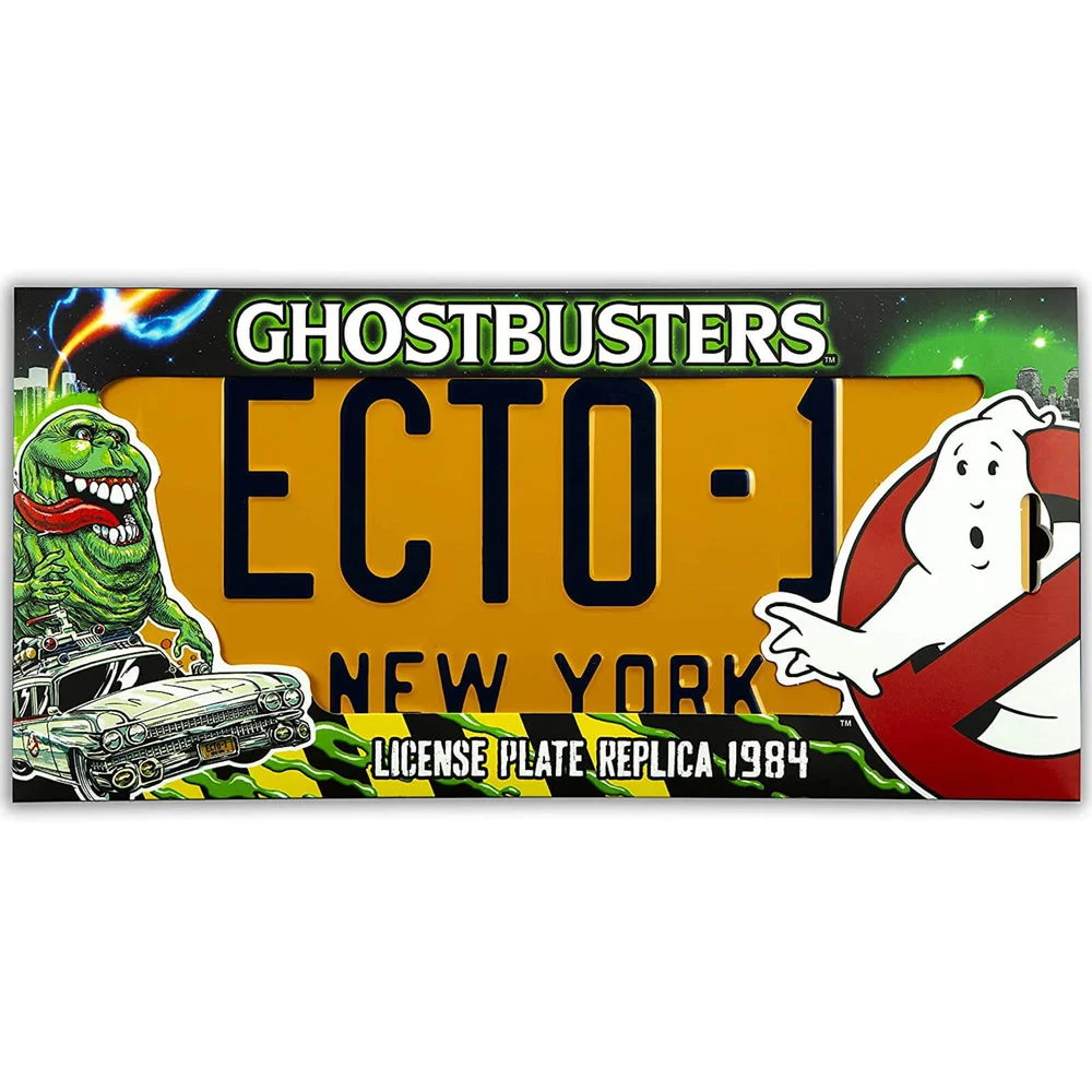 Doctor Collector Ghostbusters Ecto-1 Réplique de plaque d'immatriculation Image 1
