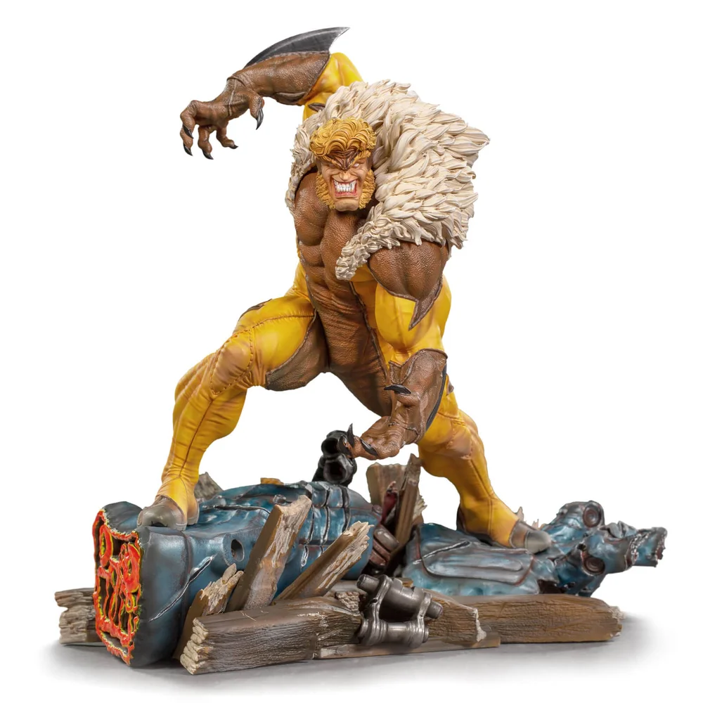 Iron Studios Marvel Comics BDS Statuette artistique à l'échelle 1/10 Sabretooth 21 cm Image 1