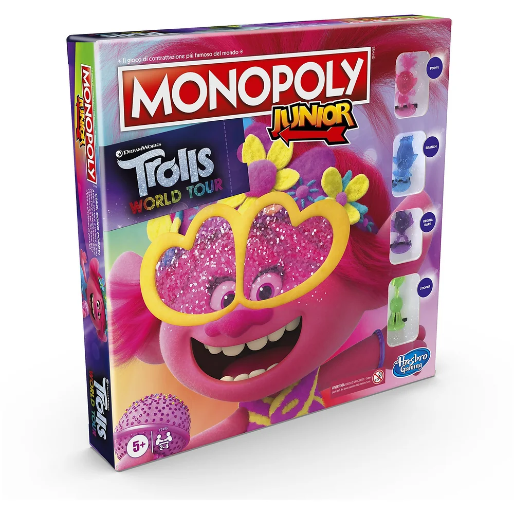 Jeu de société Monopoly Junior Trolls Image 1