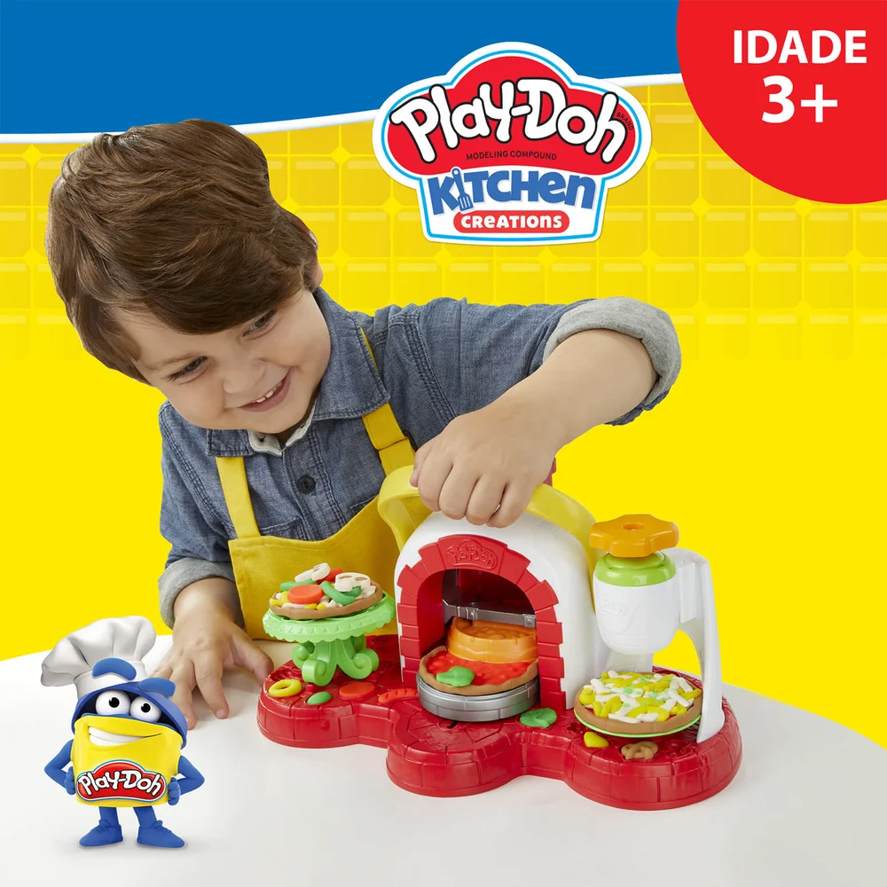 Ensemble de Jeux Play-Doh Stamp N Top Pizza Image 1
