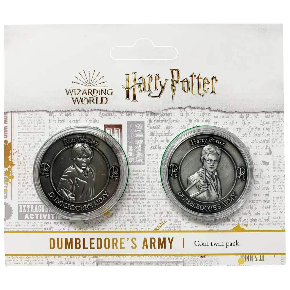 Ensemble de pièces de monnaie de l'armée Dumbledore Harry Potter : Harry et Ron Image 1