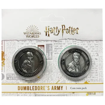 Ensemble de pièces de monnaie de l'armée Dumbledore Harry Potter : Harry et Ron