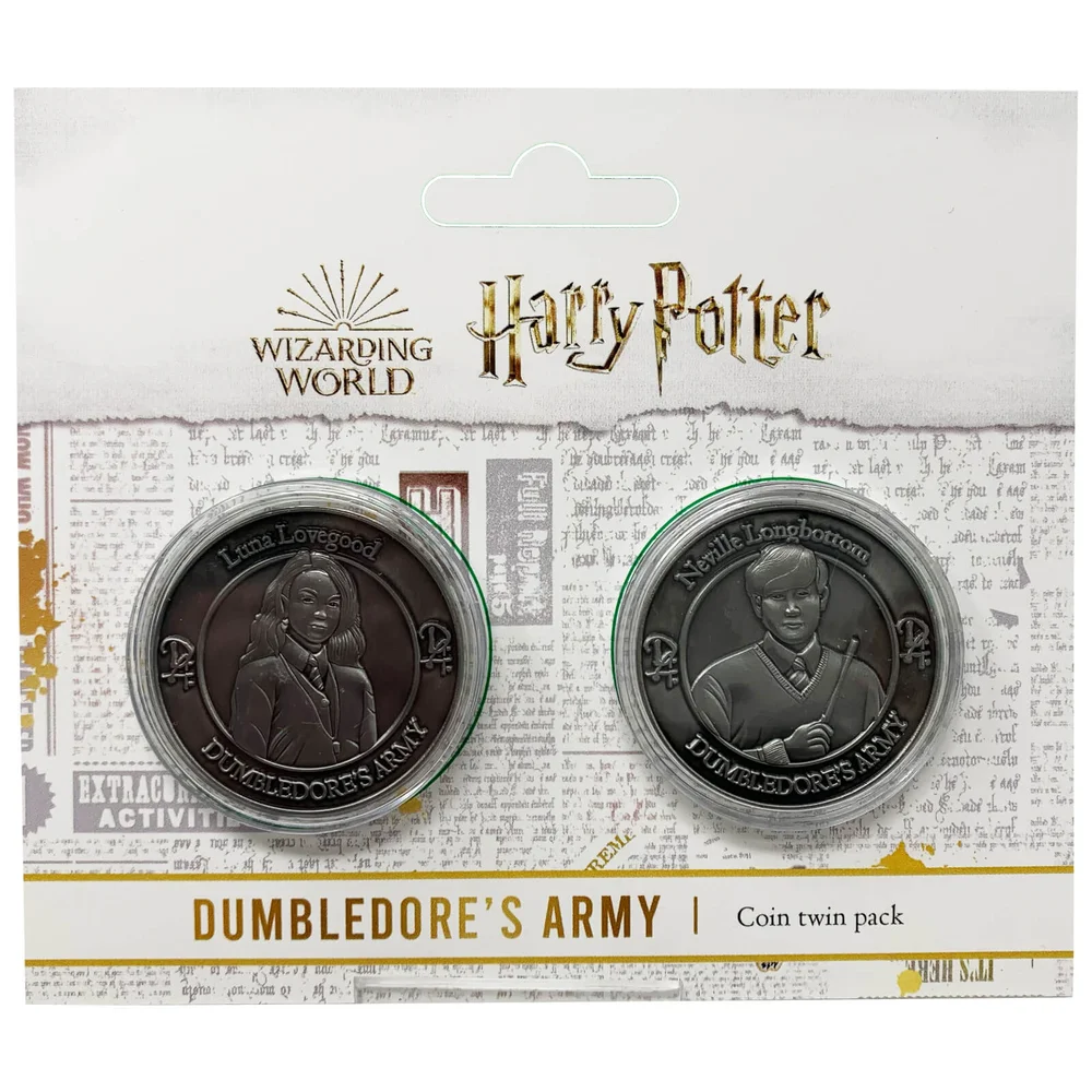 Ensemble de pièces de collection de l'armée de Dumbledore Harry Potter : Neville et Luna Image 1