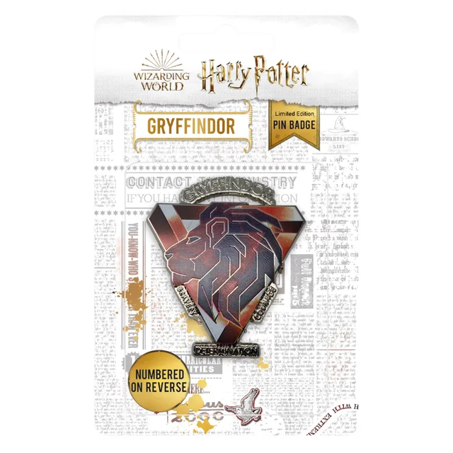 Insigne Gryffondor Harry Potter, Édition Limitée