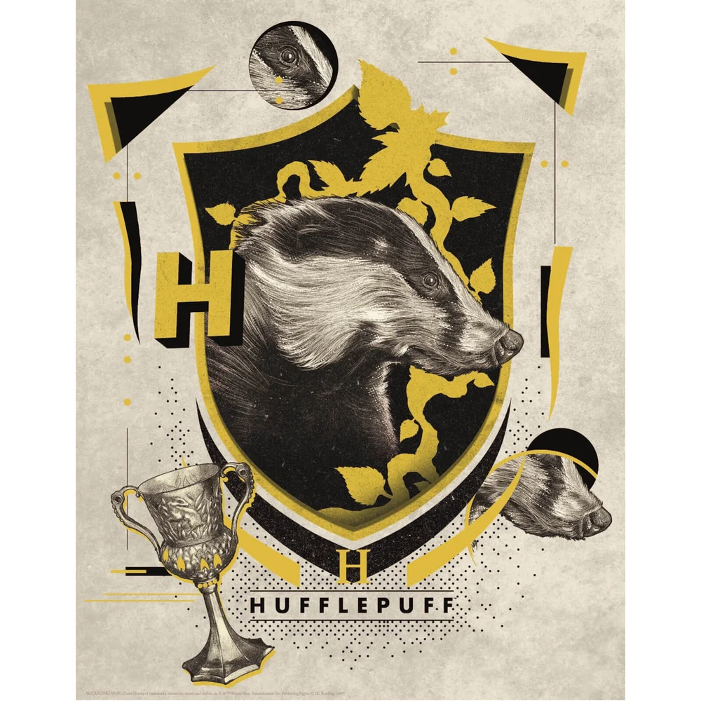 Crête Poufsouffle Harry Potter Impression d'art Image 1