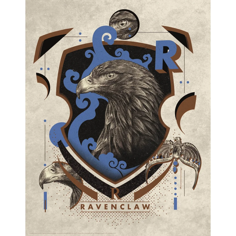 Crête Ravenclaw Harry Potter Art Print Image 1