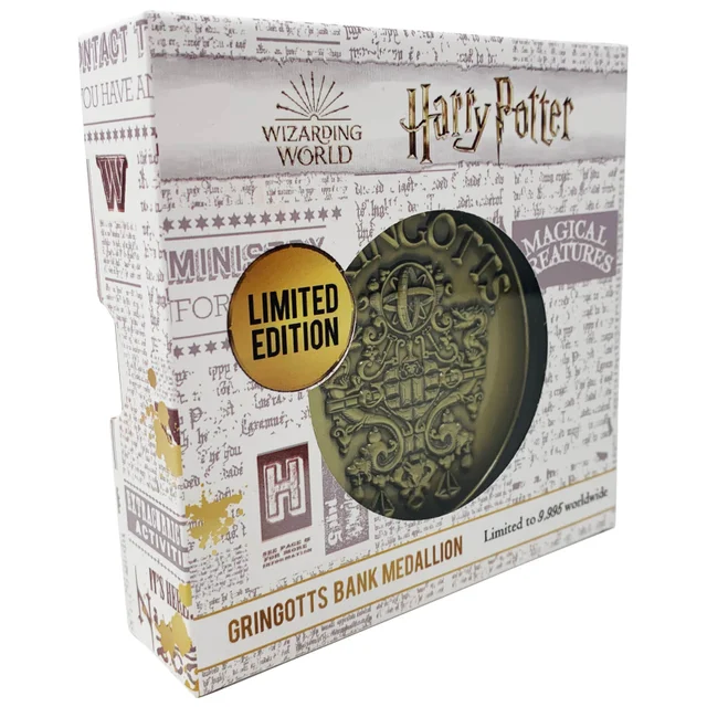 Médaillon Harry Potter Crête Gringotts, Édition Limitée