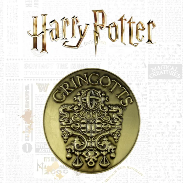 Médaillon Harry Potter Crête Gringotts, Édition Limitée