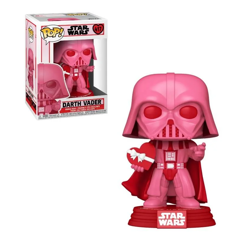 Star Wars Valentines Dark Vador avec coeur Pop ! Figurine en Vinyle Image 1