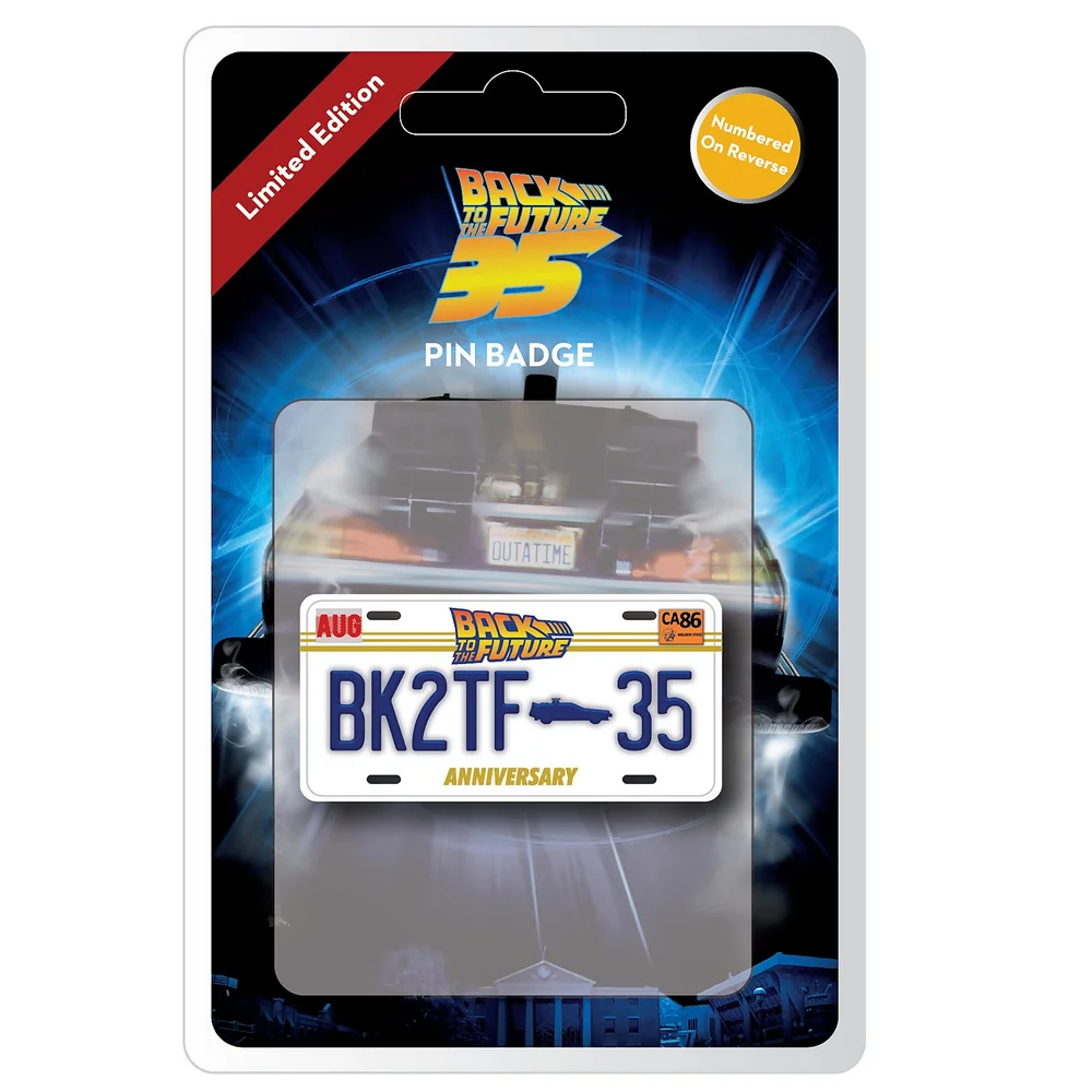 Pin Badge 35e Anniversaire Retour vers le Futur Édition Limitée Image 1