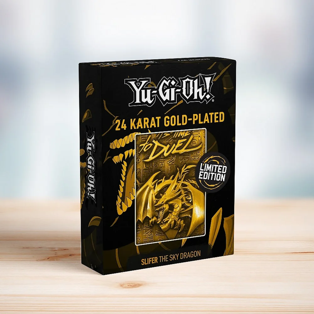 Yu-Gi-Oh ! Carte de Dieu en Édition Limitée - Slifer le dragon du ciel Édition plaquée or 24 carats Image 1