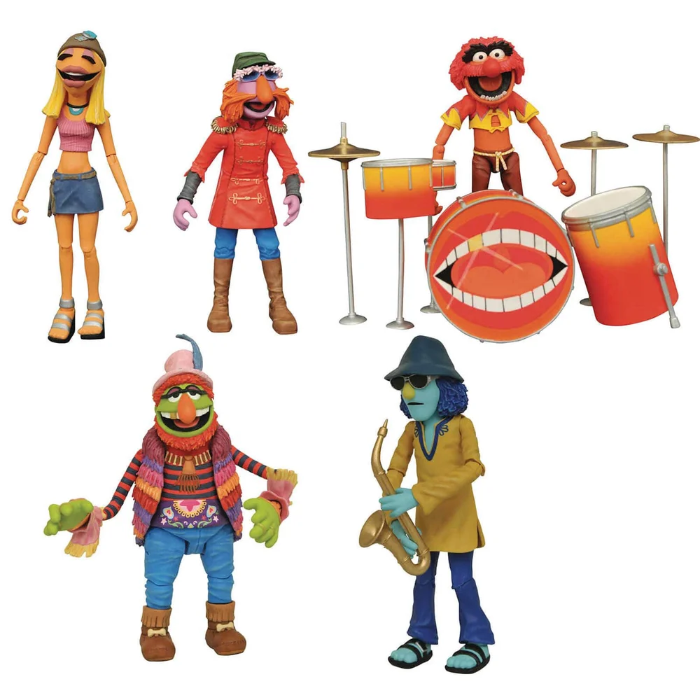 Diamond Select Figurine articulée Deluxe Muppets Band Members Coffret, Exclusivité SDCC Image 1