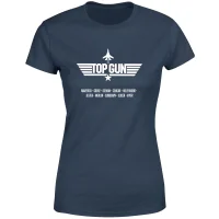 T-shirt Top Gun Codenames - Bleu Marine - Femme