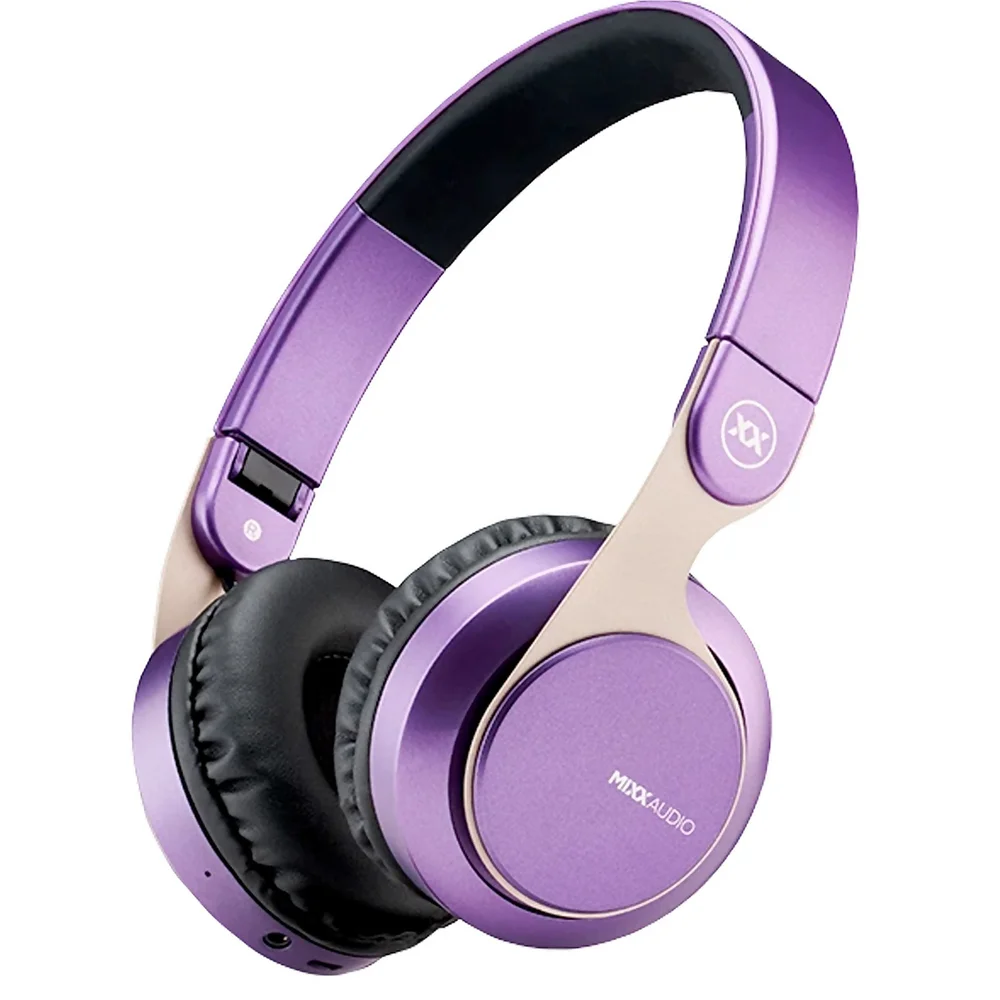Mixx JX1 Wireless Headphones - Mauve Image 1