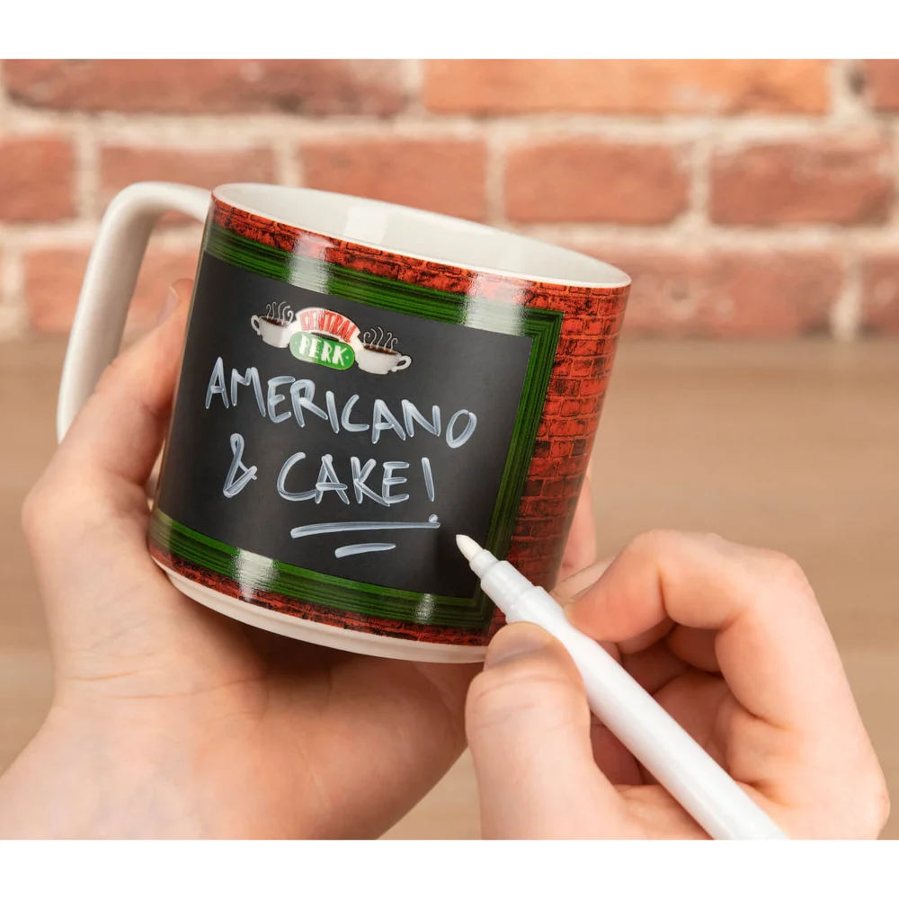 Tasse en forme de tableau de craie Central Perk Friends Image 1