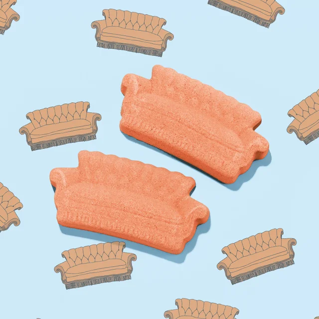 Fizzers de bain en forme de canapé Friends