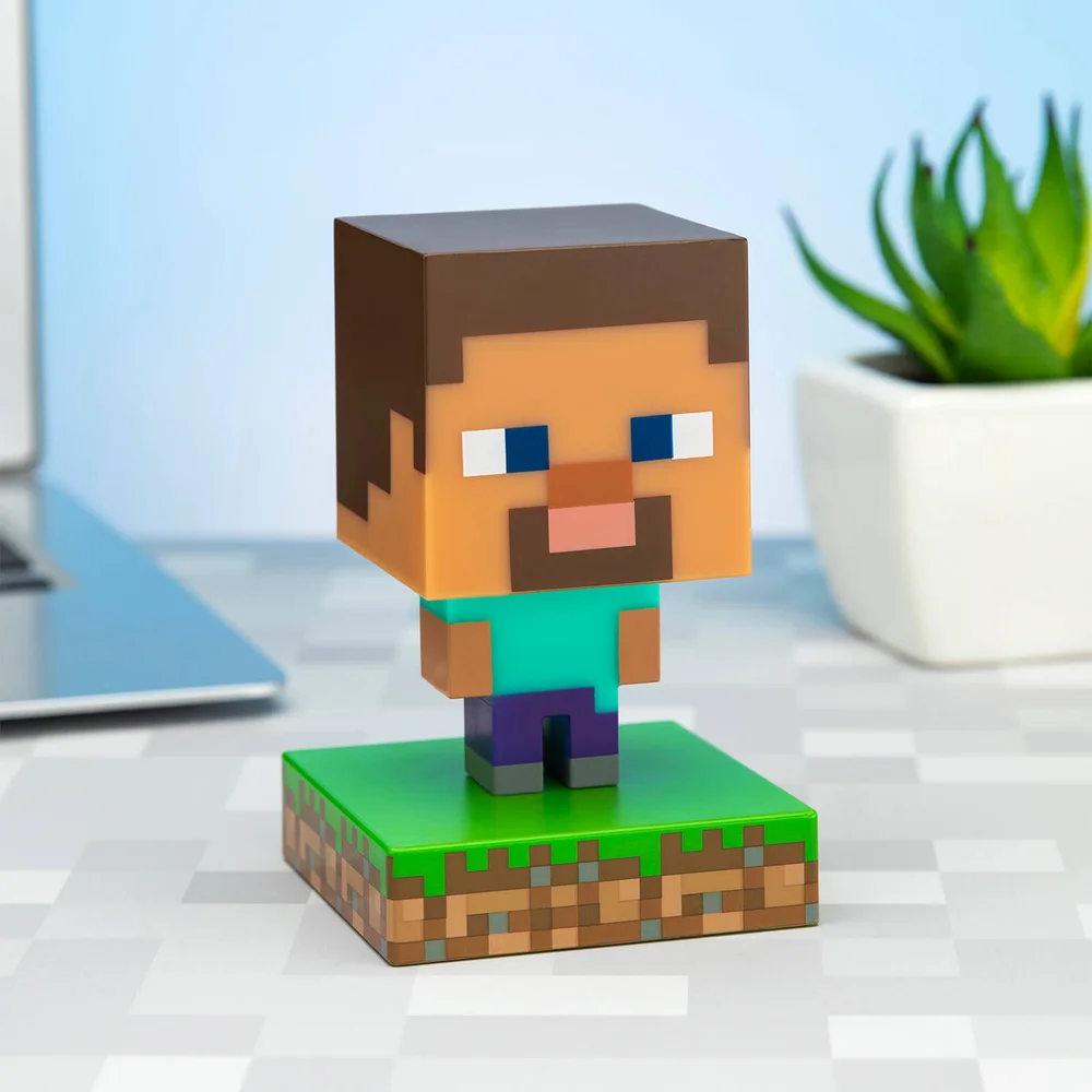 Icône lumineuse Steve Minecraft Image 1