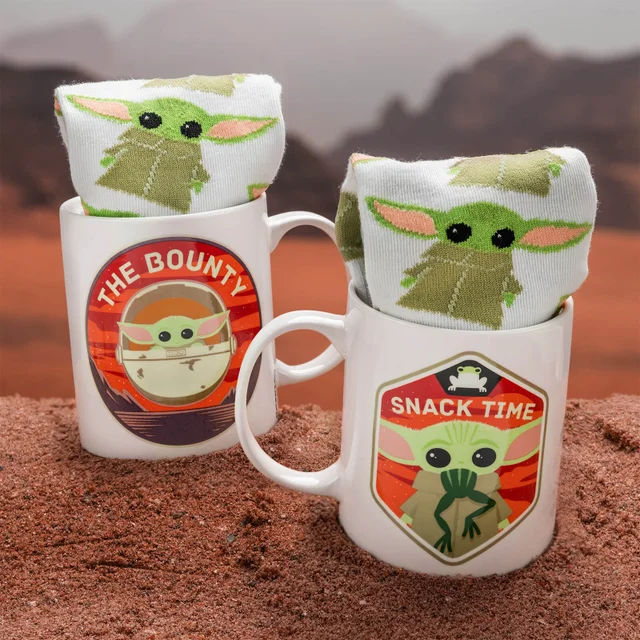Ensemble tasse et chaussettes l'Enfant The Mandalorian