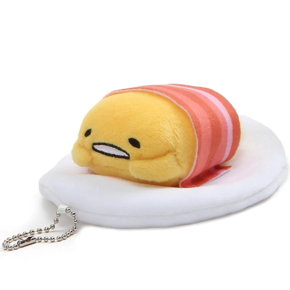 Gudetama Bacon Blanket Plush Key Chain Image 1