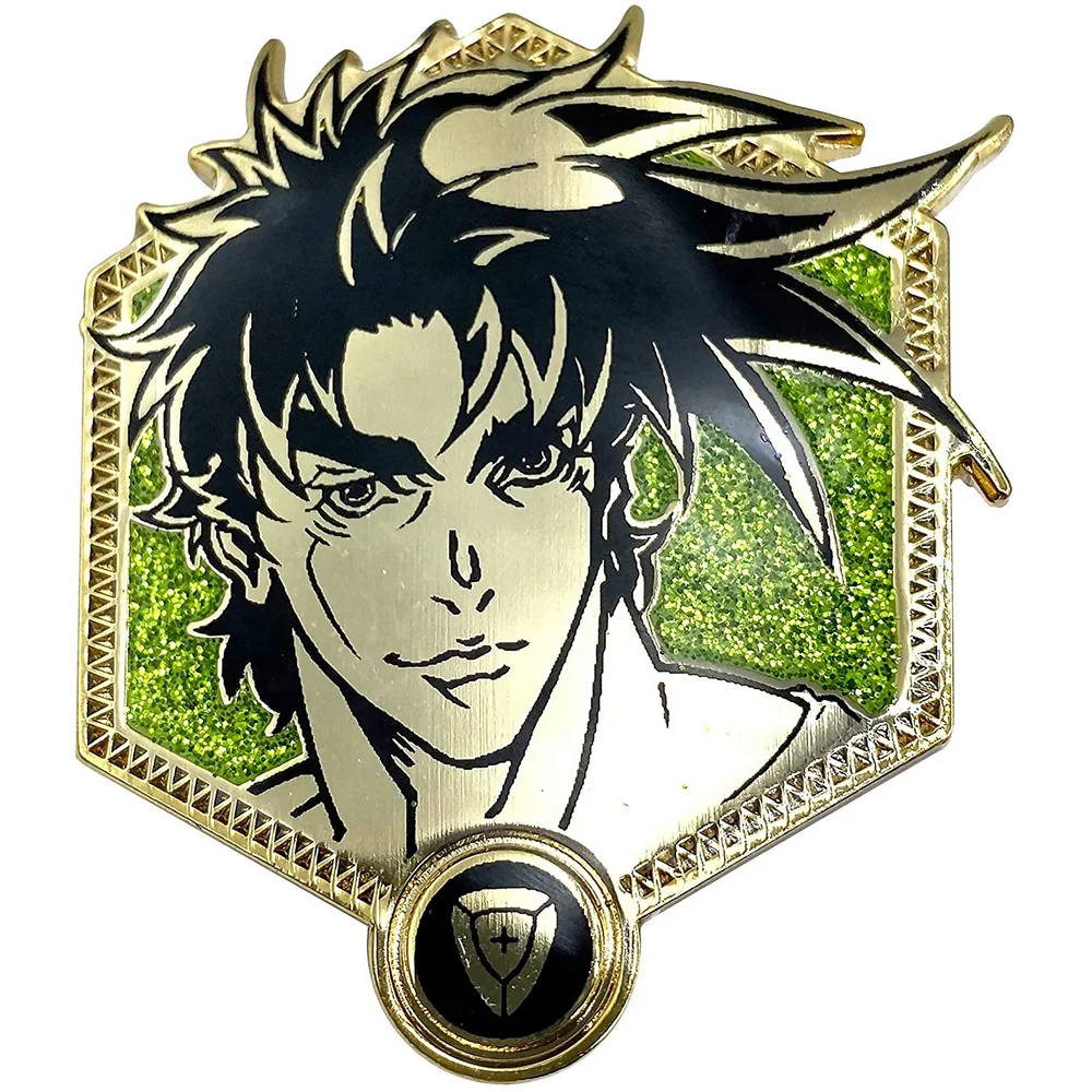 Jojo's Bizarre Adventure Golden Joseph Enamel Pin Image 1