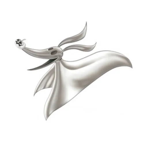 Disney The Nightmare Before Christmas Zero Pewter Lapel Pin Image 1