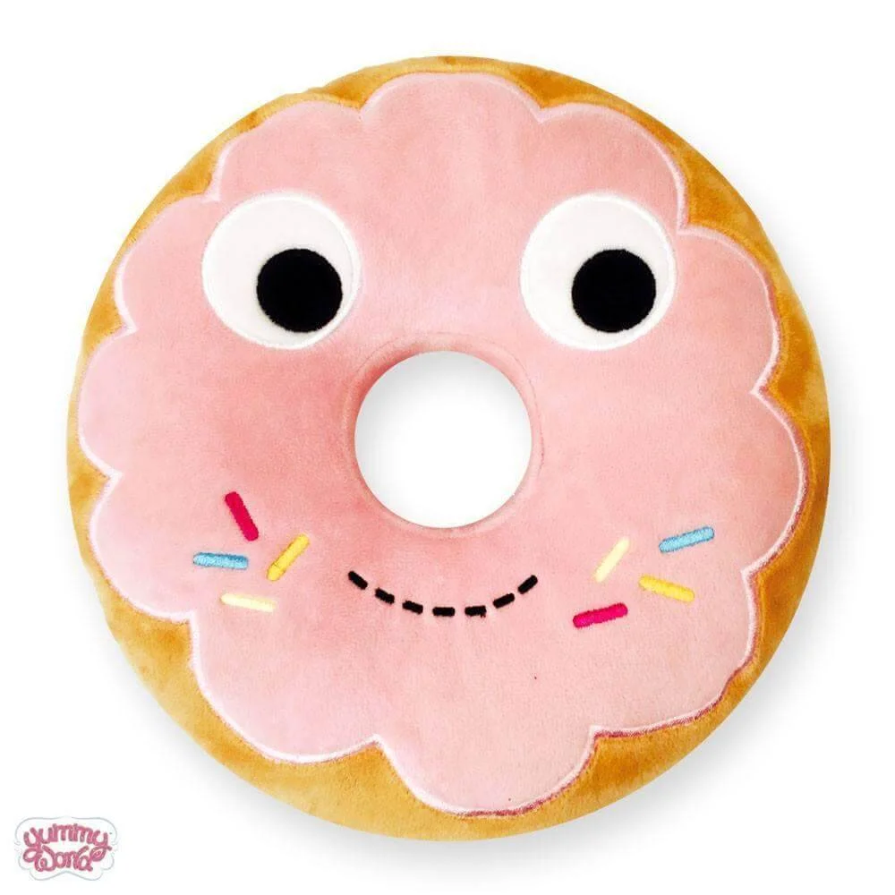 Yummy World Pink Donut Medium Plush Image 1