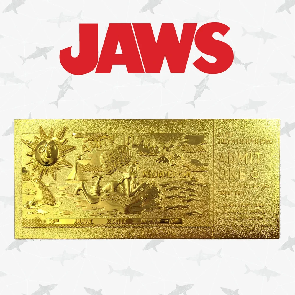 Réplique du billet Annual Regatta Entry plaqué or 24 carats, Édition Limitée - Exclusivité Zavvi Image 1