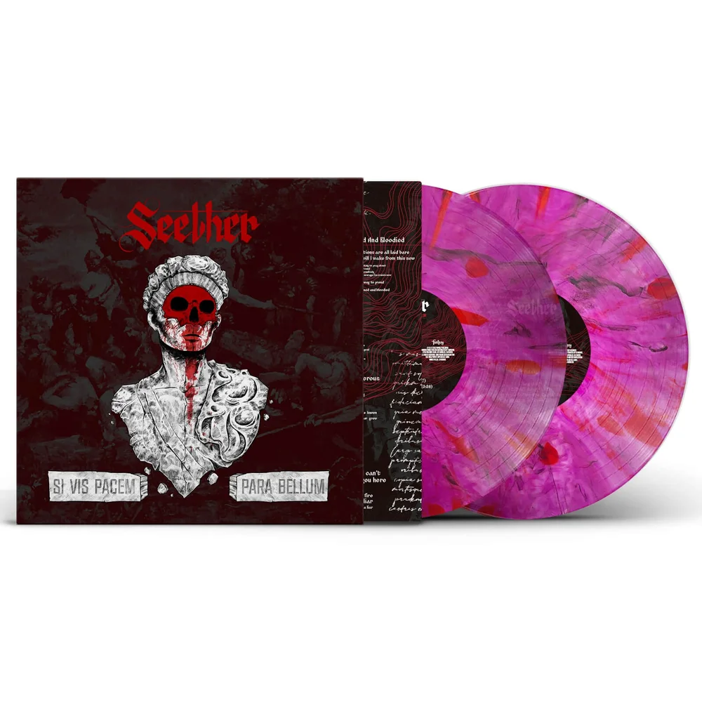 Seether - SI VIS PACEM PARA BELLUM Pink with Red Splatter 2LP Image 1