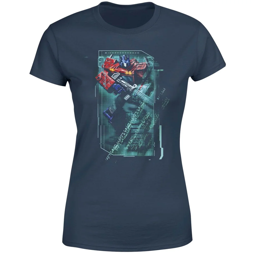 T-shirt Transformers Optimus Prime Tech - Bleu Marine - Femme - XS Image 1