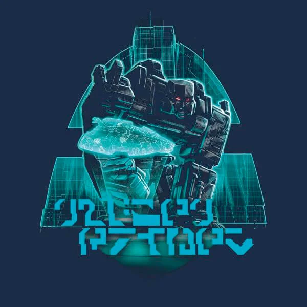 T-shirt Transformers Megatrons Rage - Bleu Marine - Femme