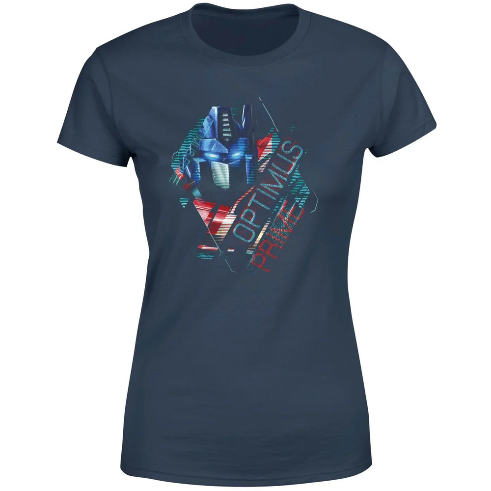 T-shirt Transformers Optimus Prime Glitch - Bleu Marine - Femme - XS Image 1