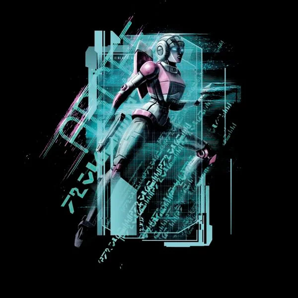 T-shirt Transformers Arcee Tech - Noir - Femme