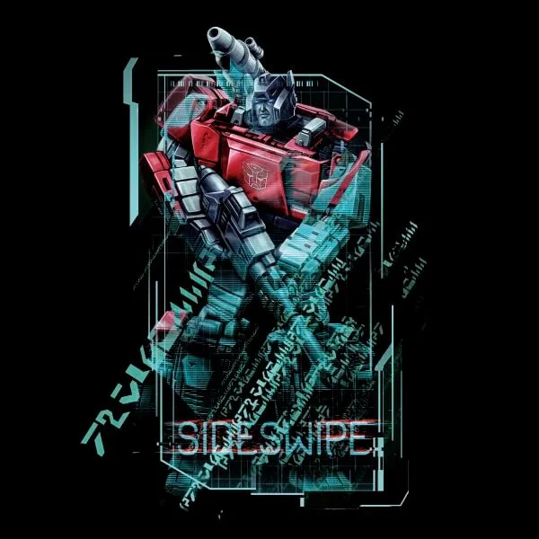 T-shirt Transformers Sideswipe Tech - Noir - Femme