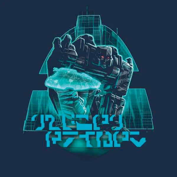 T-shirt Transformers Megatrons Rage - Bleu Marine - Unisexe