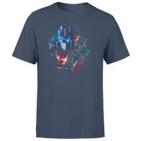 T-shirt Transformers Optimus Prime Glitch - Bleu Marine - Unisexe