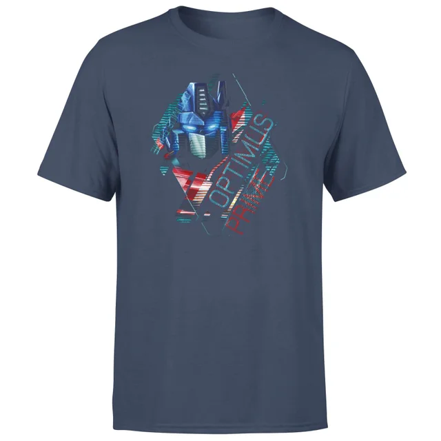 T-shirt Transformers Optimus Prime Glitch - Bleu Marine - Unisexe