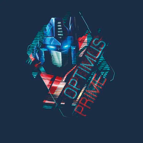 T-shirt Transformers Optimus Prime Glitch - Bleu Marine - Unisexe
