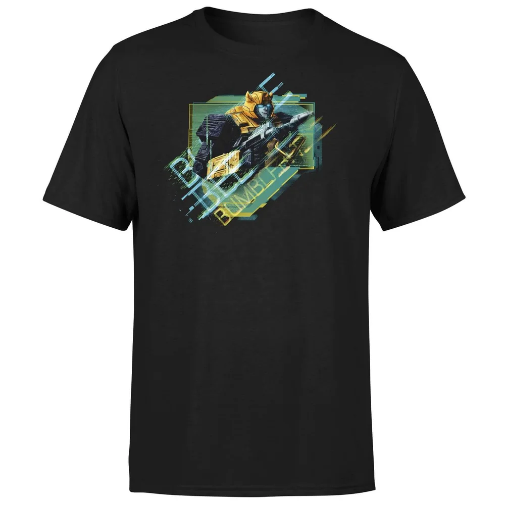 T-shirt Transformers Bumble Bee Glitch - Noir - Unisexe - S Image 1