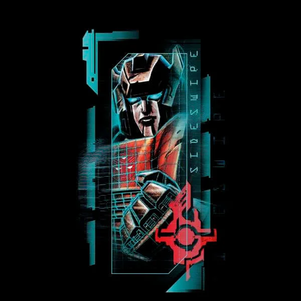 T-shirt Transformers Sideswipe Glitch - Noir - Unisexe