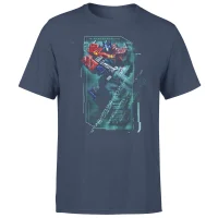 T-shirt Transformers Optimus Prime Tech - Bleu Marine - Unisexe
