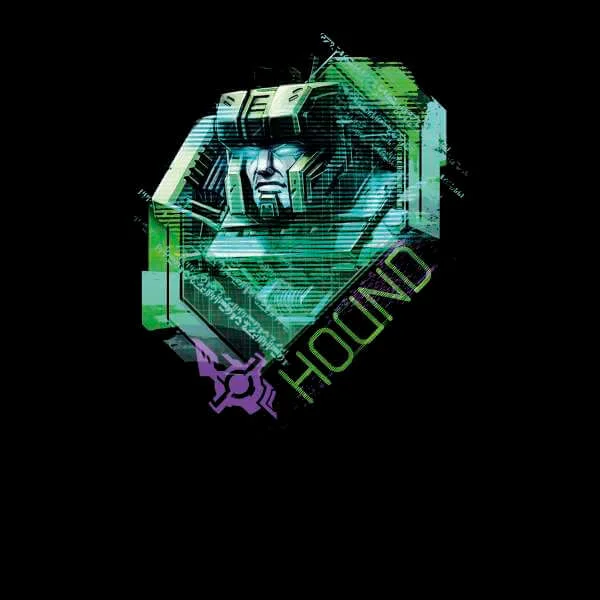 T-shirt Transformers Hound Glitch - Noir - Unisexe
