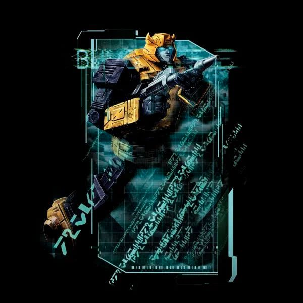 T-shirt Transformers Bumble Bee Tech - Noir - Femme